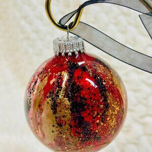 Hand Painted Glass Ornament